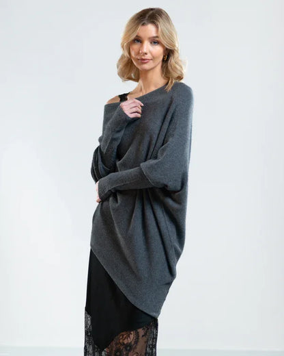 Classics Agave - Asymmetric Draped Jumper - Early Christmas Sale 49% Off