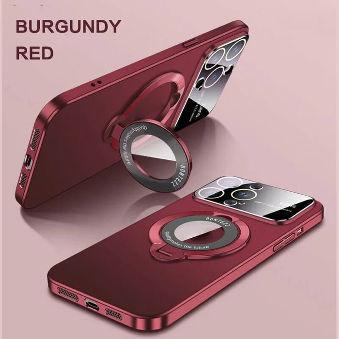 Large window phone case leak label magnetic bracket case for iPhone - Buy 2 Vip Shipping - Hot Sale 40% Off -