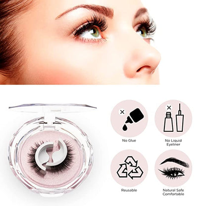 Reusable Adhesive Eyelashes - Last Day Sale 70% OFF