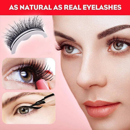 Reusable Adhesive Eyelashes - Last Day Sale 70% OFF