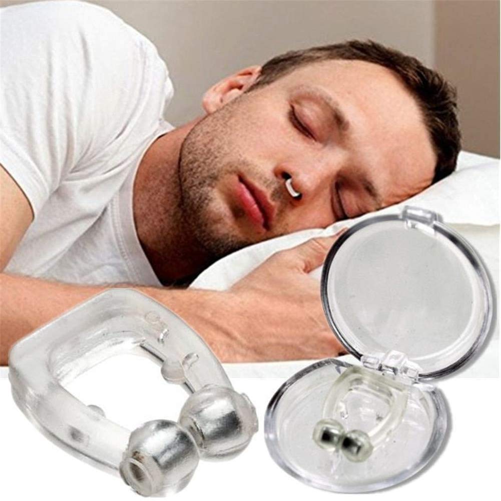 SnoreStop - Anti Snore Sleep Silicone Magnetic Nose Clip - Last Day Sale 50% Off