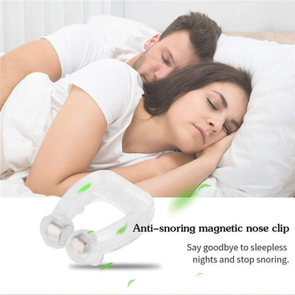 SnoreStop - Anti Snore Sleep Silicone Magnetic Nose Clip - Last Day Sale 50% Off