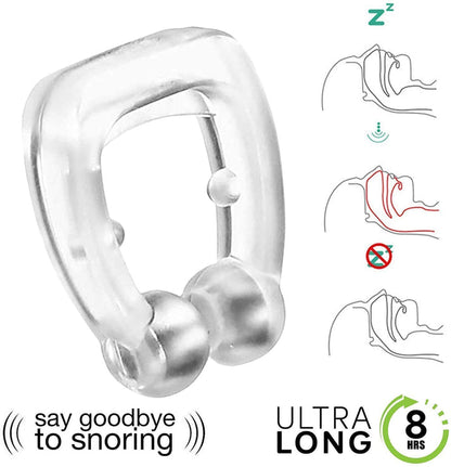 SnoreStop - Anti Snore Sleep Silicone Magnetic Nose Clip - Last Day Sale 50% Off