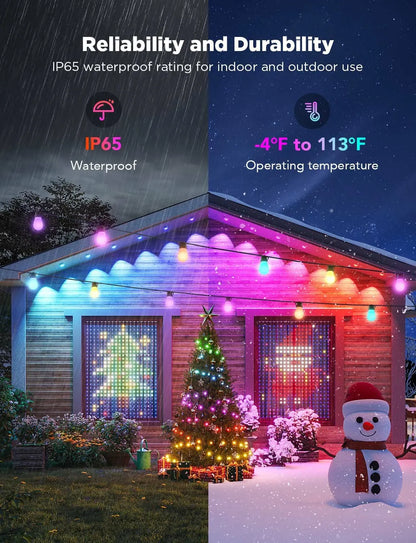 Wi-Fi Bluetooth Smart Permanent Led for outdoor - Christmas Sale 70% OFF