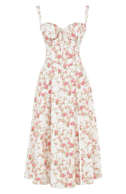 BustieBloom - Floral Print Bustier Sundress - LAST DAY SALE 75% OFF