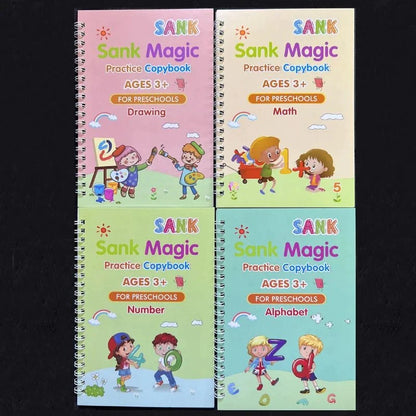 Children's Magic Practice Copybook-4 Books - Hot Sale 70% Off