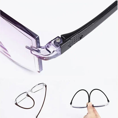 Anti-blue Progressive Far And Near Dual-Use Reading Glasses