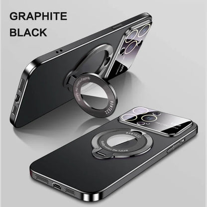 Large window phone case leak label magnetic bracket case for iPhone - Buy 2 Vip Shipping - Hot Sale 40% Off -