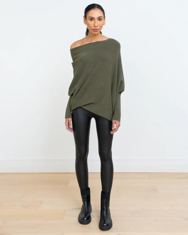 Classics Agave - Asymmetric Draped Jumper - Early Christmas Sale 49% Off