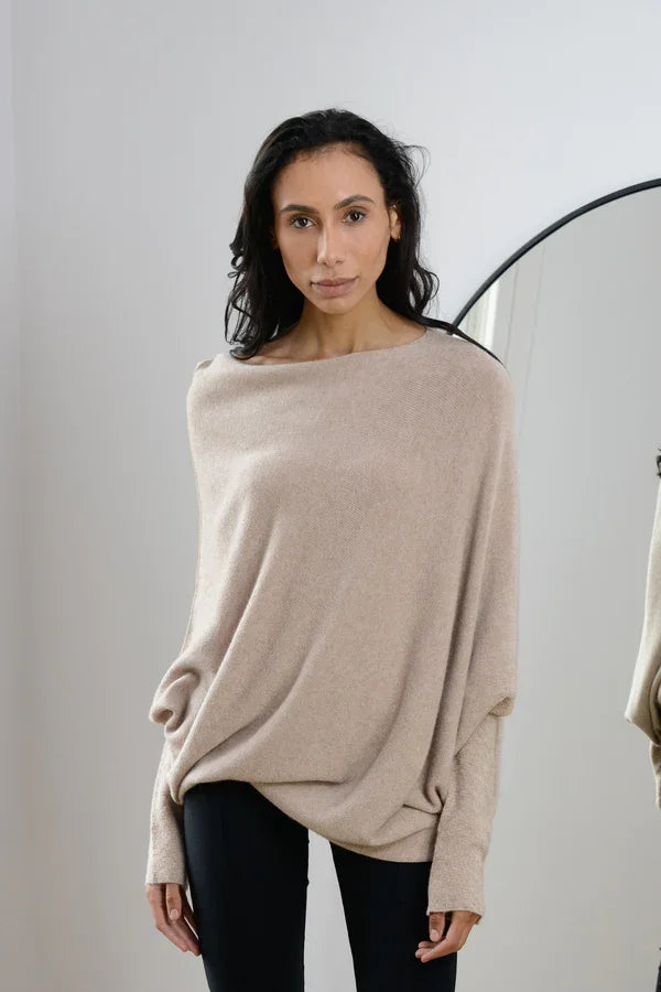 Classics Agave - Asymmetric Draped Jumper - Early Christmas Sale 49% Off