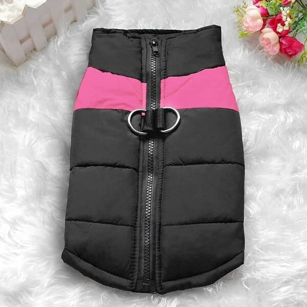 Dog Winter Warm Clothes Zipper Dog Vest